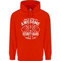 An Awesome Security Guard Looks Like Mens 80% Cotton Hoodie Bright Red