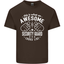 An Awesome Security Guard Looks Like Mens Cotton T-Shirt Tee Top Dark Chocolate