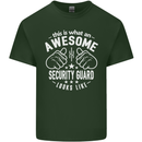 An Awesome Security Guard Looks Like Mens Cotton T-Shirt Tee Top Forest Green