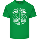 An Awesome Security Guard Looks Like Mens Cotton T-Shirt Tee Top Irish Green