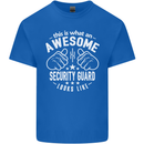 An Awesome Security Guard Looks Like Mens Cotton T-Shirt Tee Top Royal Blue