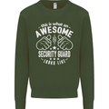 An Awesome Security Guard Looks Like Mens Sweatshirt Jumper Forest Green