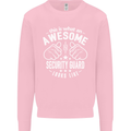 An Awesome Security Guard Looks Like Mens Sweatshirt Jumper Light Pink