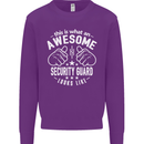 An Awesome Security Guard Looks Like Mens Sweatshirt Jumper Purple