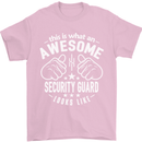 An Awesome Security Guard Looks Like Mens T-Shirt Cotton Gildan Light Pink