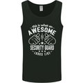 An Awesome Security Guard Looks Like Mens Vest Tank Top Black