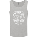 An Awesome Security Guard Looks Like Mens Vest Tank Top Sports Grey