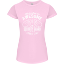 An Awesome Security Guard Looks Like Womens Petite Cut T-Shirt Light Pink