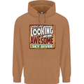 An Awesome Skydiver Skydiving Mens 80% Cotton Hoodie Caramel Latte