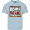 An Awesome Skydiver Skydiving Mens Cotton T-Shirt Tee Top Light Blue