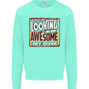 An Awesome Skydiver Skydiving Mens Sweatshirt Jumper Peppermint