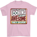 An Awesome Skydiver Skydiving Mens T-Shirt Cotton Gildan Light Pink