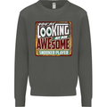 An Awesome Snooker Player Kids Sweatshirt Jumper Storm Grey