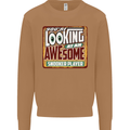An Awesome Snooker Player Mens Sweatshirt Jumper Caramel Latte