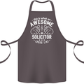 An Awesome Solicitor Looks Like Cotton Apron 100% Organic Dark Grey