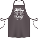 An Awesome Solicitor Looks Like Cotton Apron 100% Organic Dark Grey