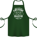 An Awesome Solicitor Looks Like Cotton Apron 100% Organic Forest Green