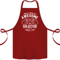 An Awesome Solicitor Looks Like Cotton Apron 100% Organic Maroon