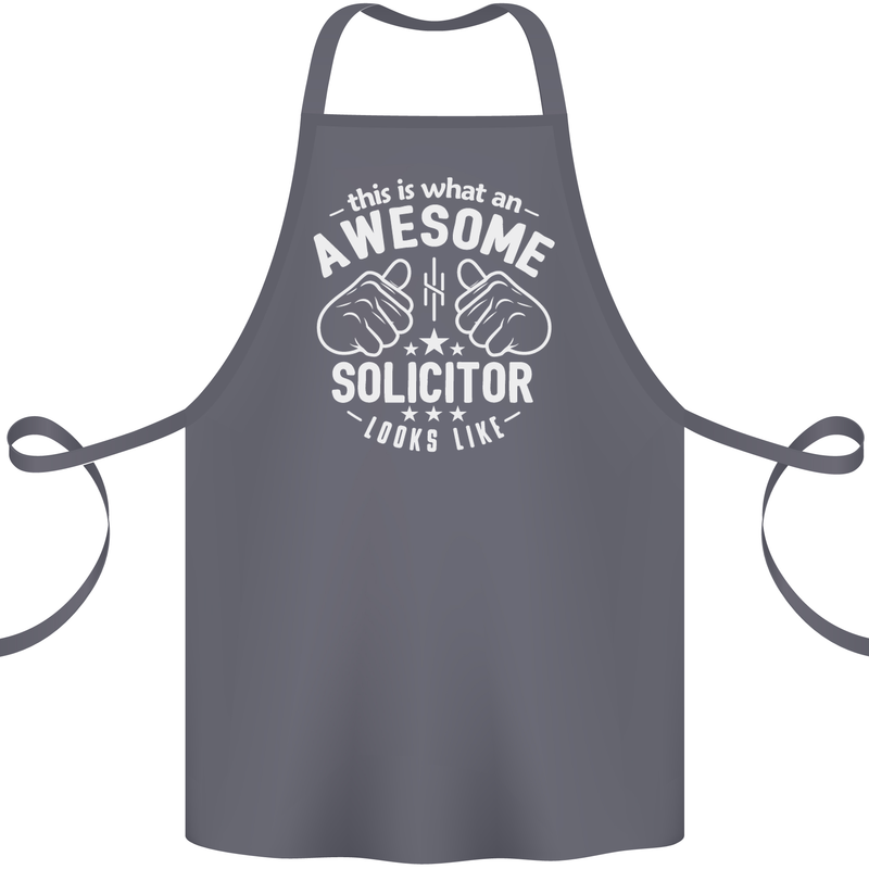 An Awesome Solicitor Looks Like Cotton Apron 100% Organic Steel