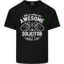 An Awesome Solicitor Looks Like Mens Cotton T-Shirt Tee Top Black