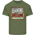 An Awesome Squash Player Mens Cotton T-Shirt Tee Top Military Green