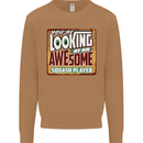 An Awesome Squash Player Mens Sweatshirt Jumper Caramel Latte