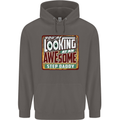 An Awesome Step Daddy Stepddaddy Mens 80% Cotton Hoodie Charcoal