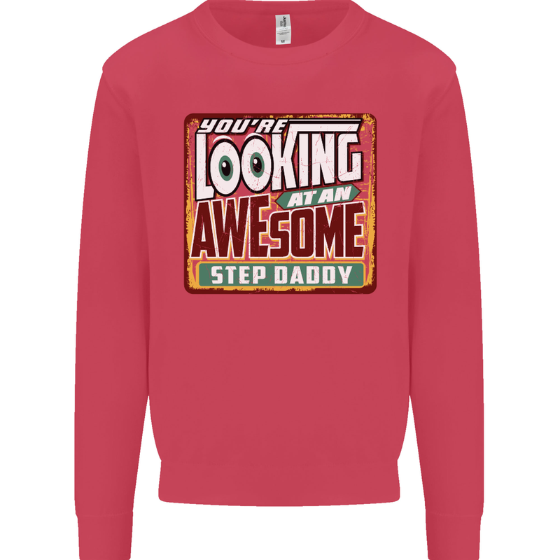 An Awesome Step Daddy Stepddaddy Mens Sweatshirt Jumper Heliconia