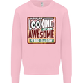 An Awesome Step Daddy Stepddaddy Mens Sweatshirt Jumper Light Pink