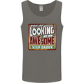 An Awesome Step Daddy Stepddaddy Mens Vest Tank Top Charcoal