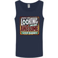 An Awesome Step Daddy Stepddaddy Mens Vest Tank Top Navy Blue