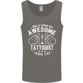 An Awesome Tattooist Looks Like Mens Vest Tank Top Charcoal