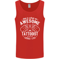 An Awesome Tattooist Looks Like Mens Vest Tank Top Red