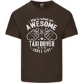 An Awesome Taxi Driver Looks Like Mens Cotton T-Shirt Tee Top Dark Chocolate