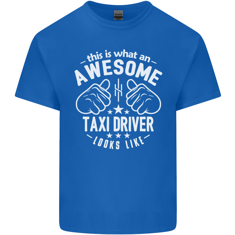 An Awesome Taxi Driver Looks Like Mens Cotton T-Shirt Tee Top Royal Blue
