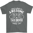 An Awesome Taxi Driver Looks Like Mens T-Shirt Cotton Gildan Charcoal