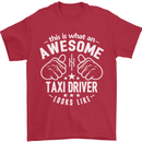 An Awesome Taxi Driver Looks Like Mens T-Shirt Cotton Gildan Red