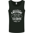 An Awesome Taxi Driver Looks Like Mens Vest Tank Top Black