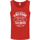 An Awesome Taxi Driver Looks Like Mens Vest Tank Top Red