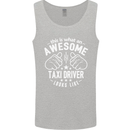 An Awesome Taxi Driver Looks Like Mens Vest Tank Top Sports Grey