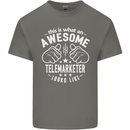 An Awesome Telemarketer Looks Like Mens Cotton T-Shirt Tee Top Charcoal