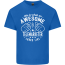 An Awesome Telemarketer Looks Like Mens Cotton T-Shirt Tee Top Royal Blue