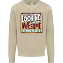 An Awesome Tennis Player Mens Sweatshirt Jumper Sand