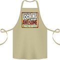 An Awesome Tractor Driver Farmer Farming Cotton Apron 100% Organic Khaki
