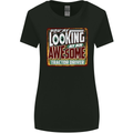 An Awesome Tractor Driver Farmer Farming Womens Wider Cut T-Shirt Black