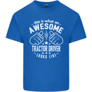 An Awesome Tractor Driver Looks Like Mens Cotton T-Shirt Tee Top Royal Blue