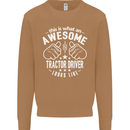 An Awesome Tractor Driver Looks Like Mens Sweatshirt Jumper Caramel Latte