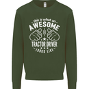 An Awesome Tractor Driver Looks Like Mens Sweatshirt Jumper Forest Green