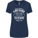 An Awesome Tractor Driver Looks Like Womens Wider Cut T-Shirt Navy Blue