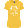 An Awesome Tractor Driver Looks Like Womens Wider Cut T-Shirt Yellow